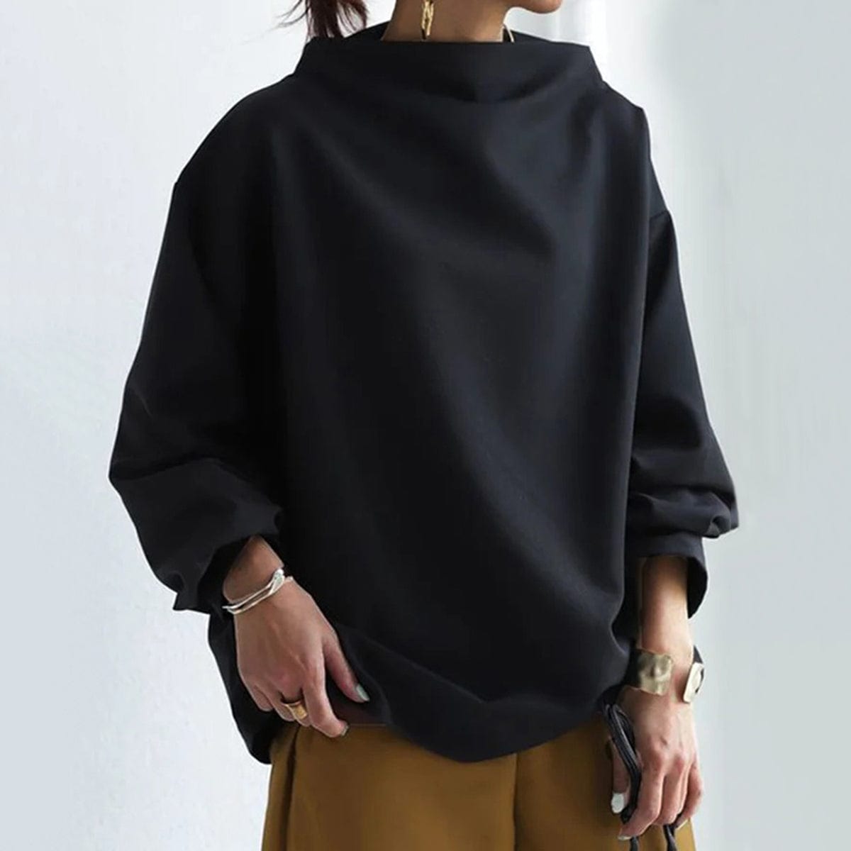 Lennox | Women's Warm Oversized Neck Blouse