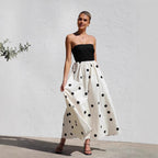 Liana | Women's Elegant Polka Dot Midi Dress