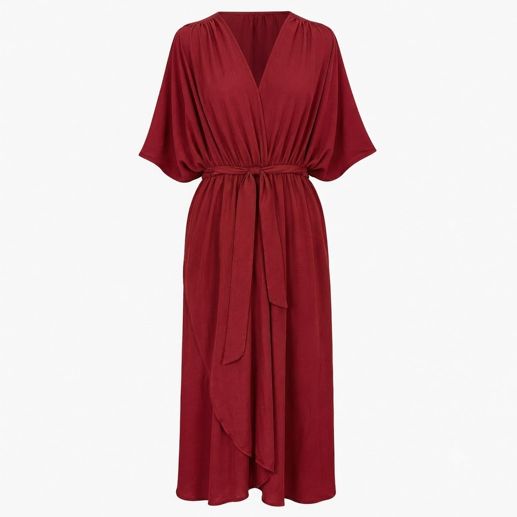 Lila | Women's Elegant Maxi Dress with Tie Waist