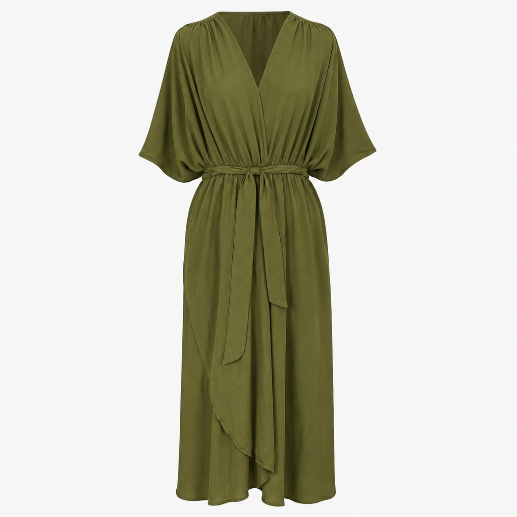 Lila | Women's Elegant Maxi Dress with Tie Waist