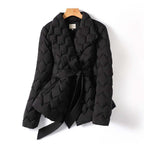 Lilith - Women's Quilted Belted Puffer Jacket