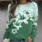 Liora - Women's Sweatshirt with Floral Print