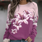 Liora - Women's Sweatshirt with Floral Print