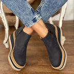 Livia - Women's Casual Ankle Boots with Platform Sole