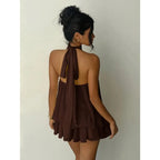 Livia | Women's Chic Halter Cocktail Dress