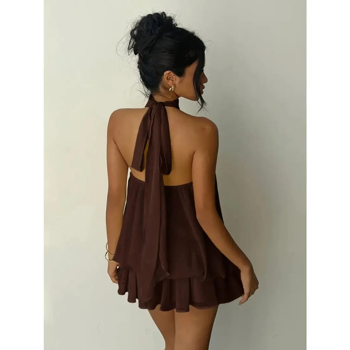 Livia | Women's Chic Halter Cocktail Dress