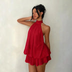 Livia | Women's Chic Halter Cocktail Dress