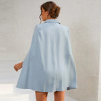 Livia | Women's Elegant Double-Breasted Cape Mini Dress