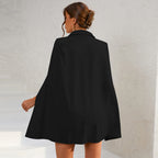 Livia | Women's Elegant Double-Breasted Cape Mini Dress