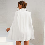 Livia | Women's Elegant Double-Breasted Cape Mini Dress