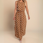 Livia | Women's Polka Dot Maxi Dress