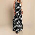 Livia | Women's Polka Dot Maxi Dress