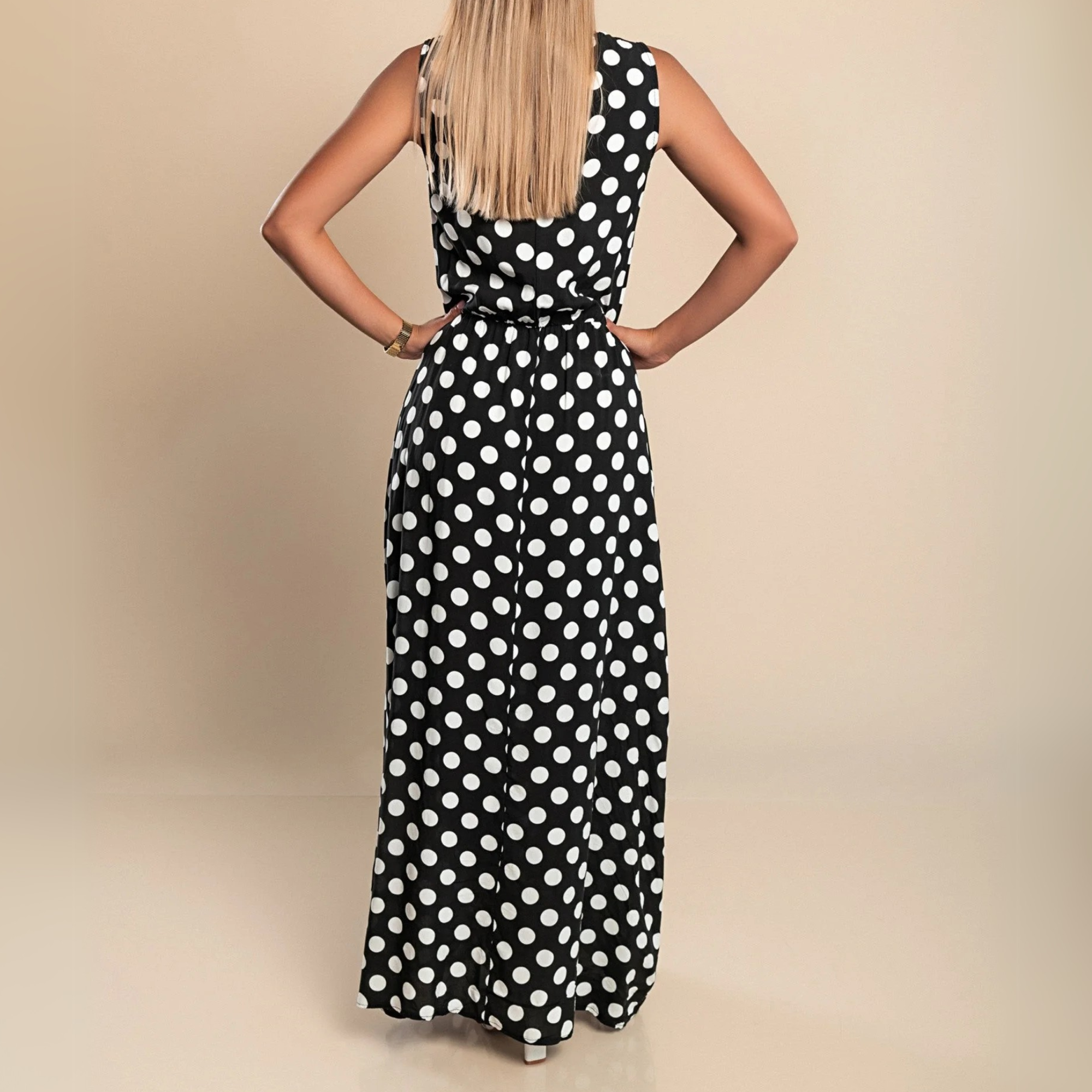 Livia | Women's Polka Dot Maxi Dress