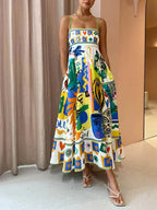 Nova | Women's Colorful Graphic Print Maxi Dress