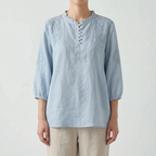 Lumira - Lightweight Embroidered Casual Blouse