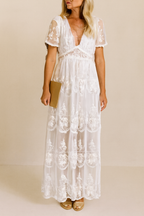 Maeve | Women's Elegant Lace Maxi Wedding Guest Dress