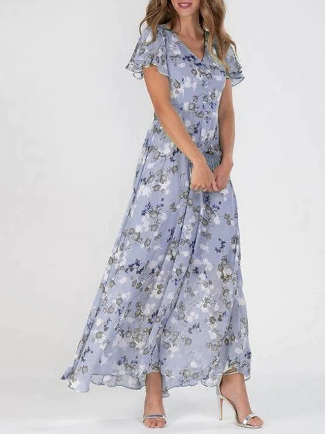 Elara | Women's Elegant Floral Maxi Dress