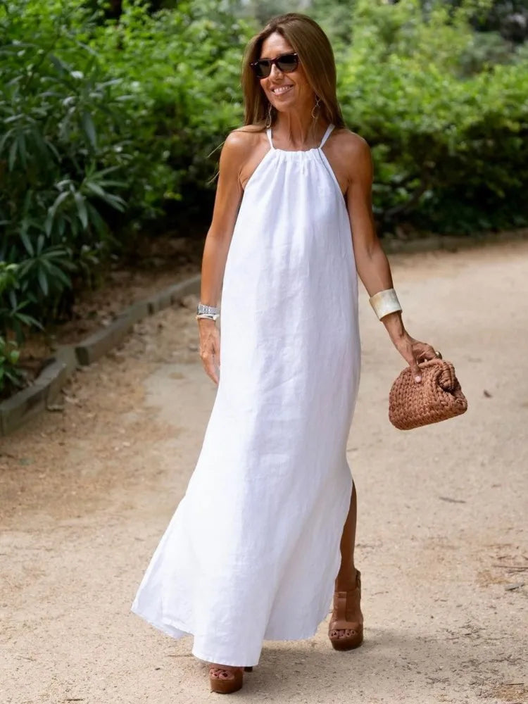 Remi | Women's Summer Linen Maxi Dress