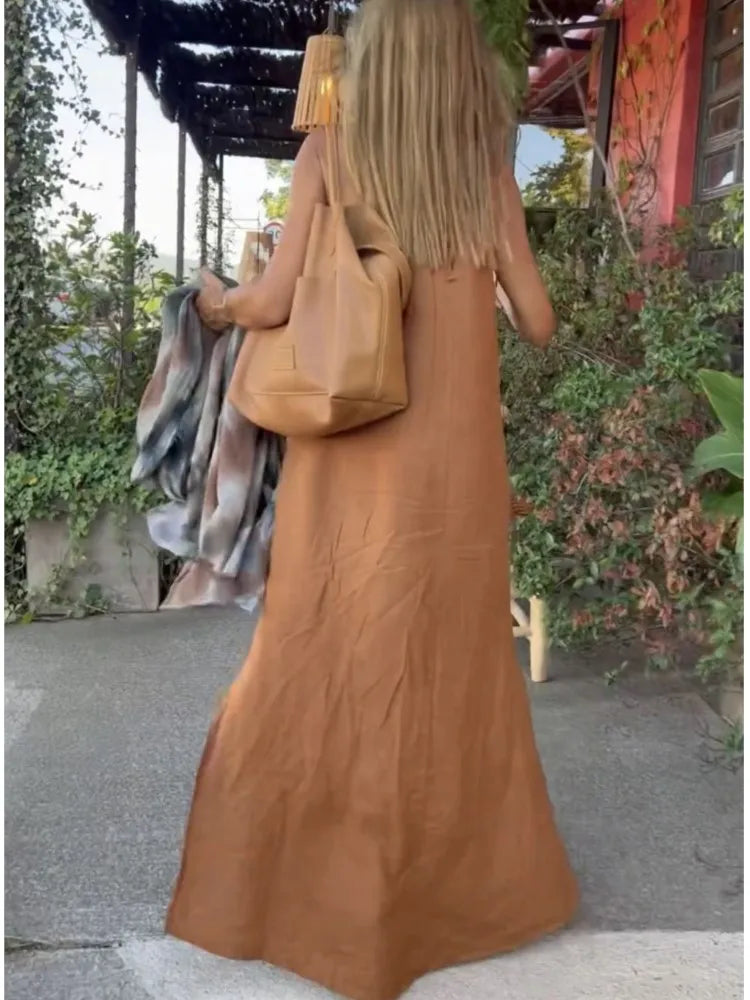 Remi | Women's Summer Linen Maxi Dress