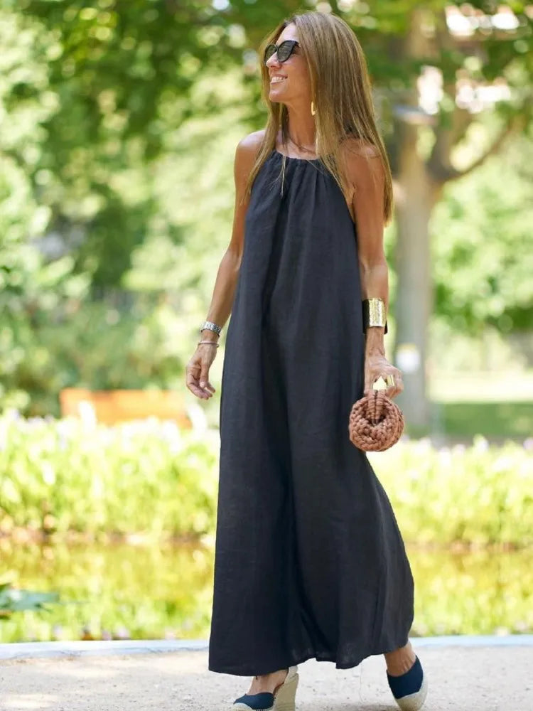 Remi | Women's Summer Linen Maxi Dress