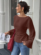 Marlowe | Women's Elegant Bell Sleeve Going Out Top