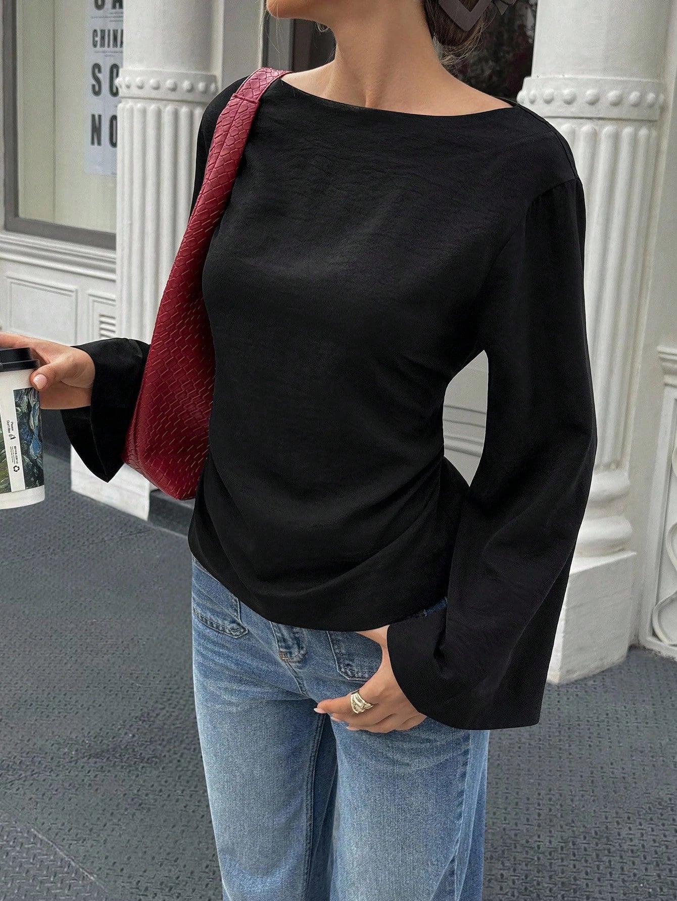 Marlowe | Women's Elegant Bell Sleeve Going Out Top