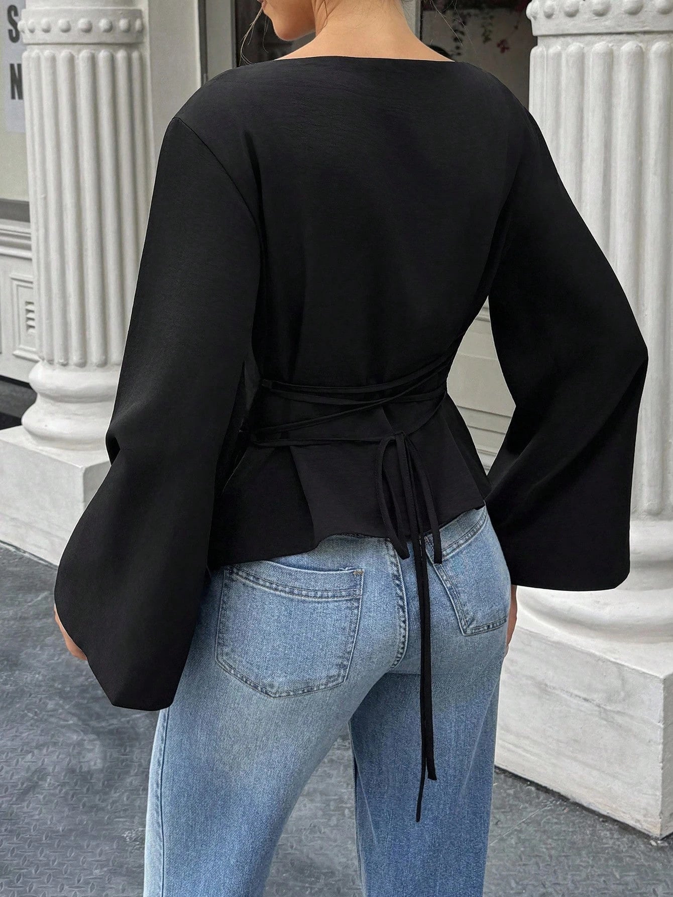 Marlowe | Women's Elegant Bell Sleeve Going Out Top