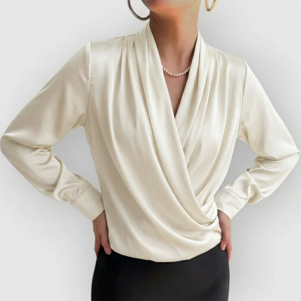 Marlowe | Women's Elegant Drape Blouse