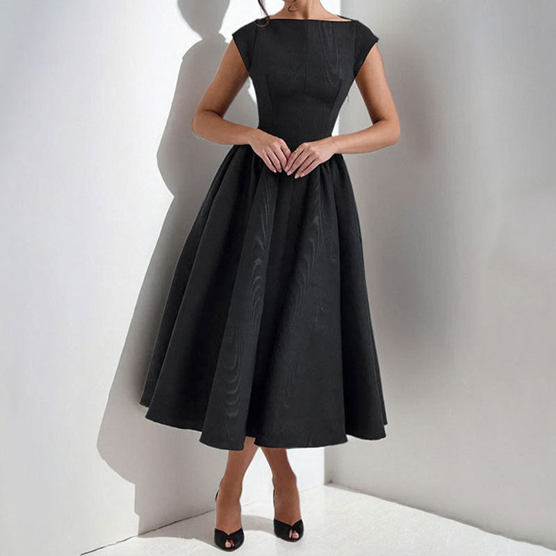 Marlowe | Women's Elegant Pleated Midi Dress