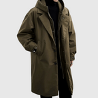 Soren | Men's Stylish Hooded Trench Coat