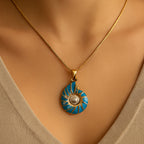 Nerida - Women's Elegant Nautilus Pendant Necklace