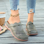 Nia | Women's Stylish Clogs with Perforated Detail
