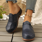 Nia | Women's Stylish Clogs with Perforated Detail