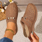 Nola | Women's Clogs with Floral Cutout Design