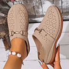 Nola | Women's Clogs with Floral Cutout Design