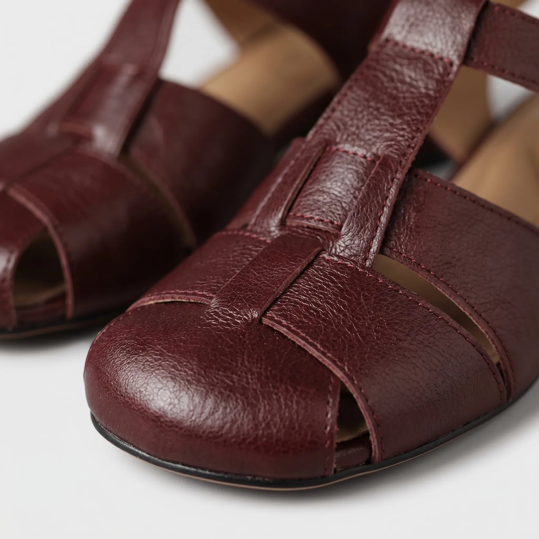 Novaly - Vintage-Inspired Woven Block Heel Sandals