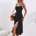 Nyla | Women's Chic Polka Dot Midi Dress
