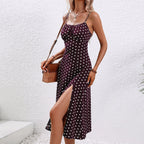 Nyla | Women's Chic Polka Dot Midi Dress