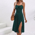 Nyla | Women's Chic Polka Dot Midi Dress