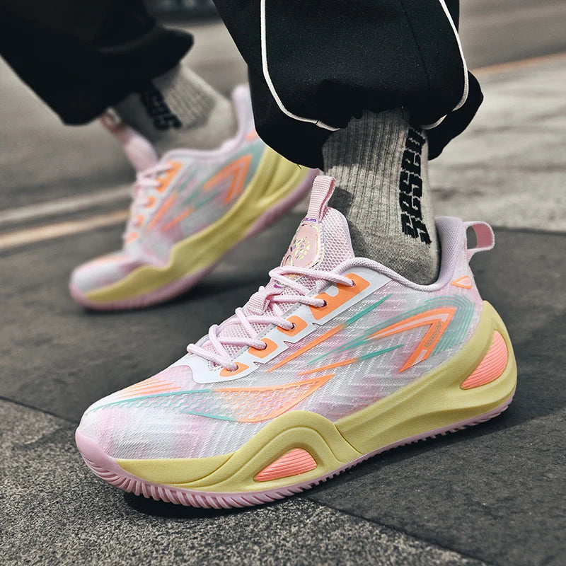 Odalys - Women's Colorful Basketball Shoes with Cushioned Soles