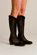Odessa - Women's Knee High Heeled Cowboy Boots