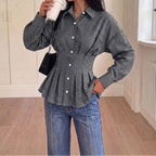 Odette | Women's Autumn Checkered Blouse