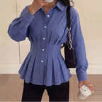 Odette | Women's Autumn Checkered Blouse