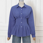 Odette | Women's Autumn Checkered Blouse