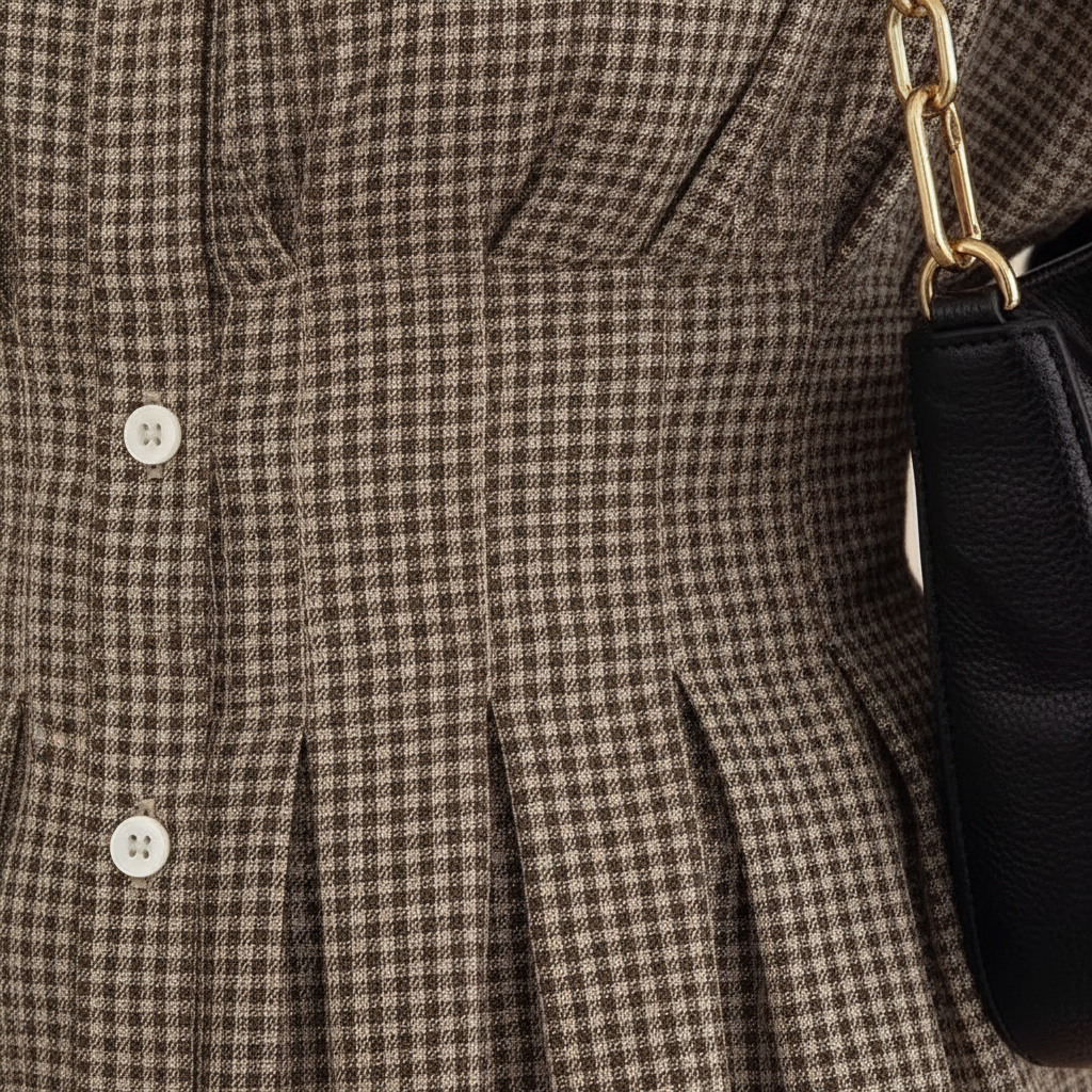 Odette | Women's Autumn Checkered Blouse