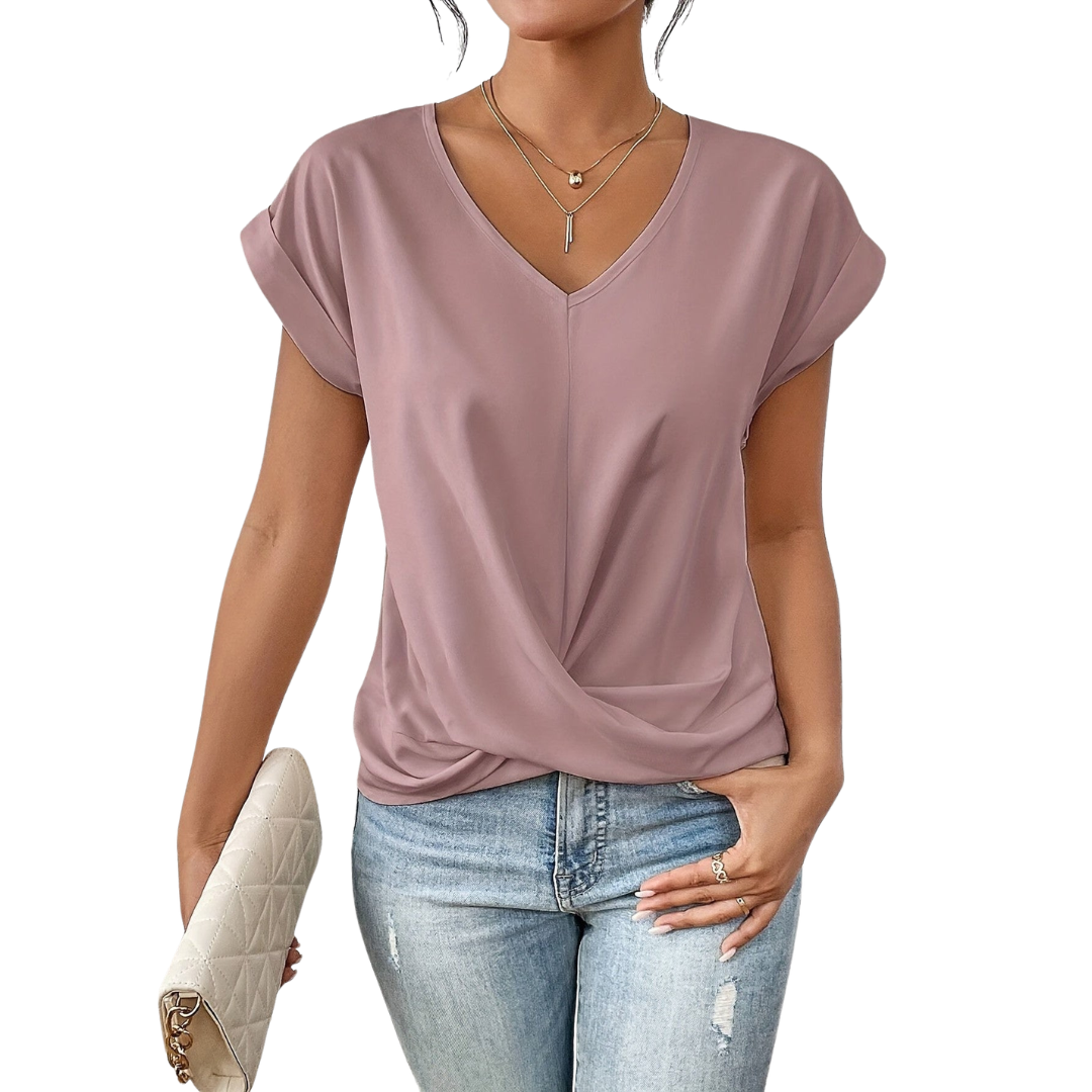 Orla | Women's Casual V-Neck Twist Shirt