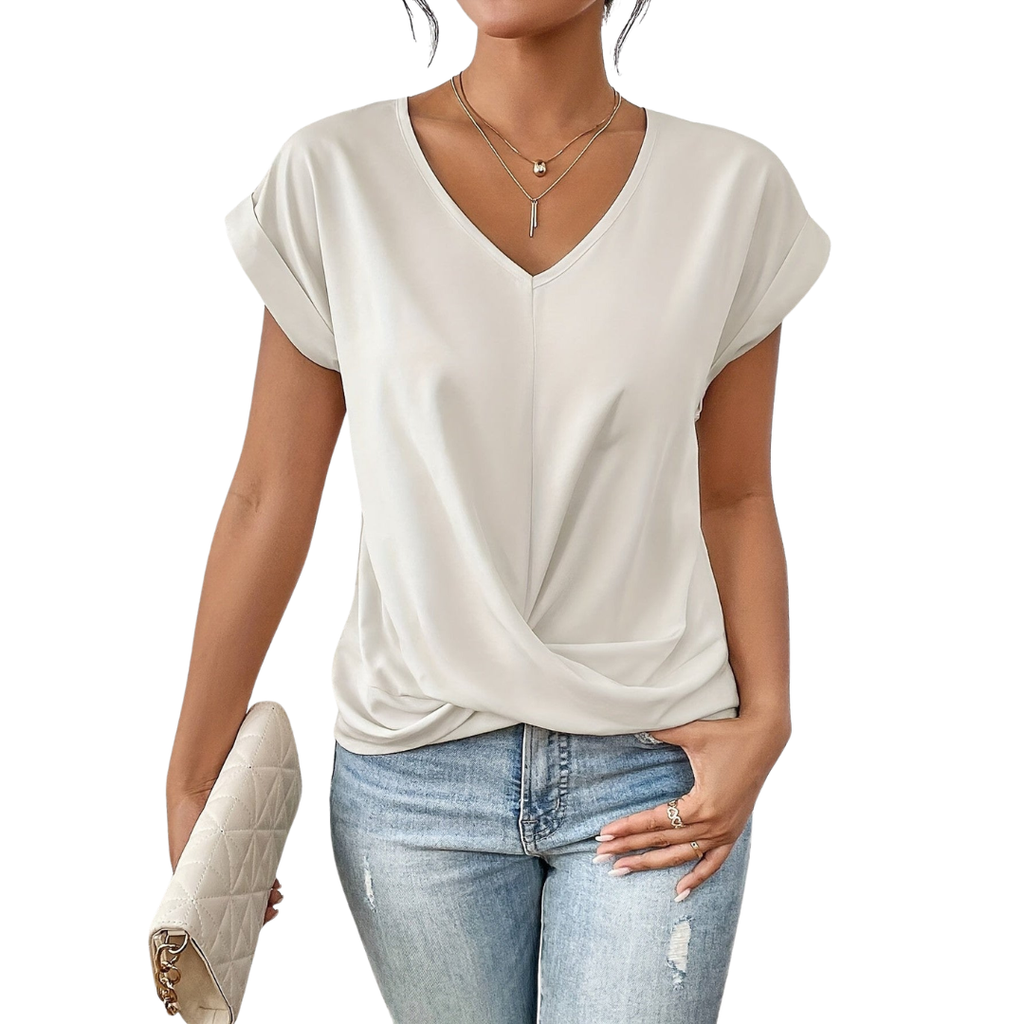 Orla | Women's Casual V-Neck Twist Shirt