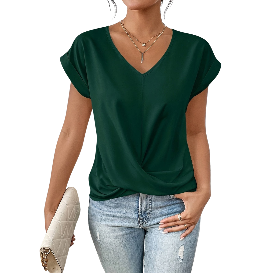 Orla | Women's Casual V-Neck Twist Shirt