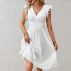 Marlowe | Women's Eyelet Midi Sundress