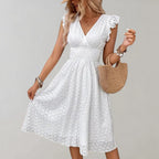 Marlowe | Women's Eyelet Midi Sundress
